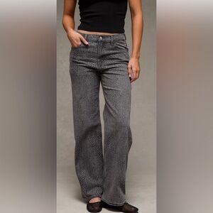 American Eagle Outfitters Gray Flare Jeans